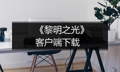 《黎明之光》客户端下载