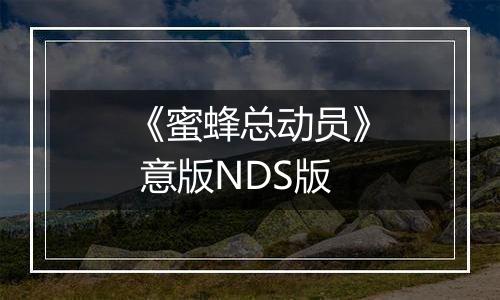 《蜜蜂总动员》 意版NDS版