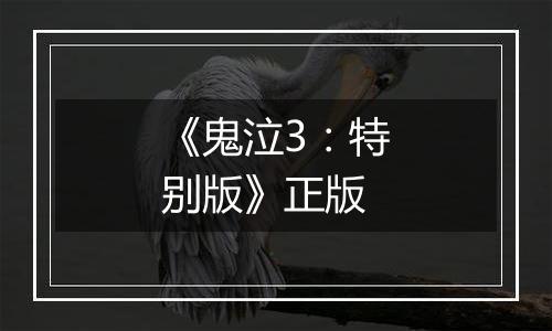 《鬼泣3：特别版》正版