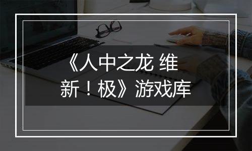 《人中之龙 维新！极》游戏库
