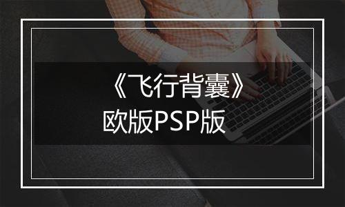 《飞行背囊》欧版PSP版