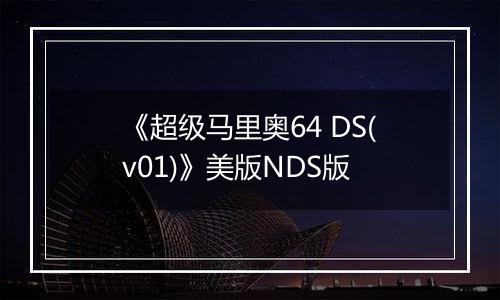 《超级马里奥64 DS(v01)》美版NDS版