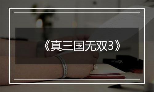 《真三国无双3》