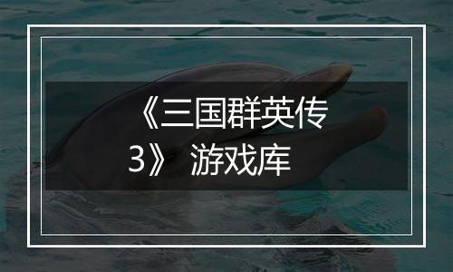 《三国群英传3》 游戏库