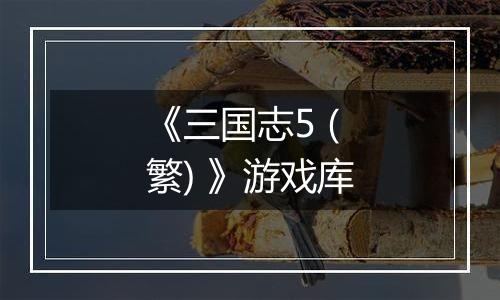 《三国志5 (繁) 》游戏库