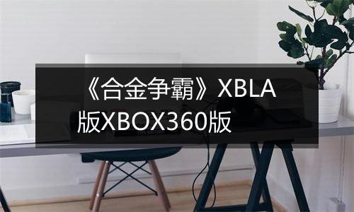 《合金争霸》XBLA版XBOX360版