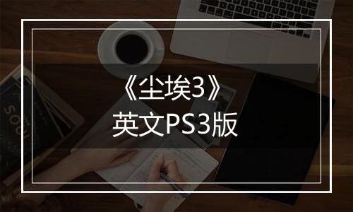 《尘埃3》 英文PS3版