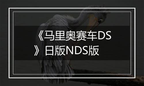 《马里奥赛车DS》日版NDS版