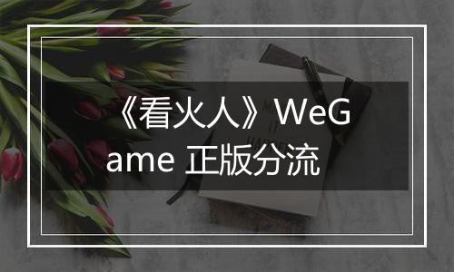 《看火人》WeGame 正版分流