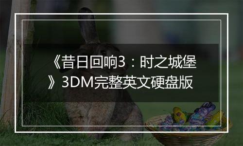 《昔日回响3：时之城堡》3DM完整英文硬盘版