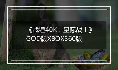 《战锤40K：星际战士》GOD版XBOX360版