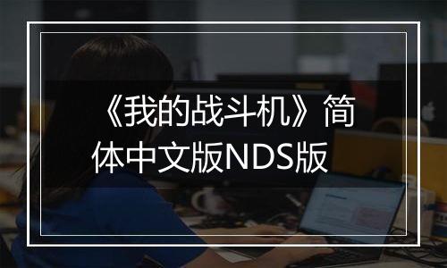 《我的战斗机》简体中文版NDS版