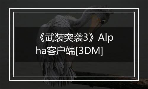 《武装突袭3》Alpha客户端[3DM]