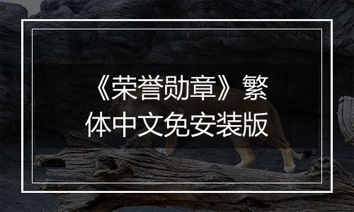 《荣誉勋章》繁体中文免安装版