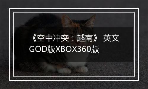 《空中冲突：越南》 英文GOD版XBOX360版