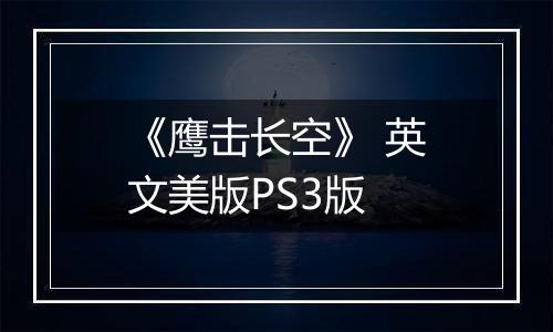 《鹰击长空》 英文美版PS3版