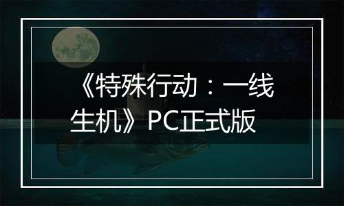 《特殊行动：一线生机》PC正式版