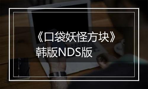 《口袋妖怪方块》 韩版NDS版