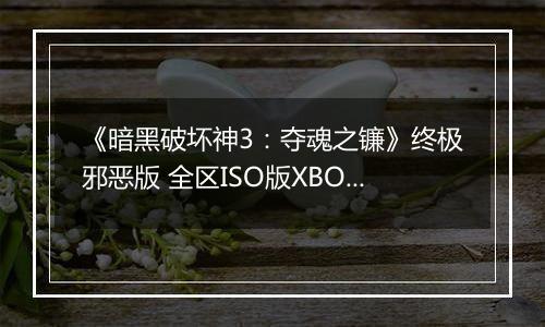 《暗黑破坏神3：夺魂之镰》终极邪恶版 全区ISO版XBOX360版