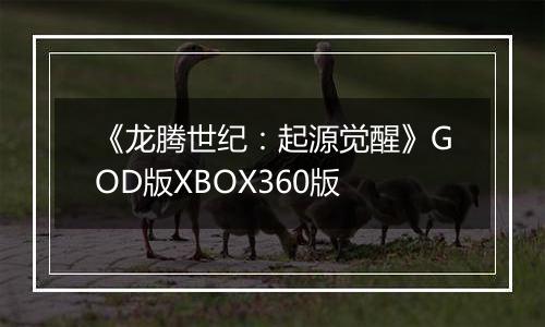 《龙腾世纪：起源觉醒》GOD版XBOX360版