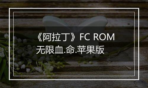 《阿拉丁》FC ROM 无限血.命.苹果版