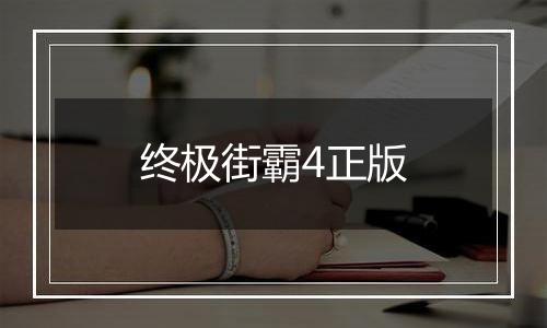 终极街霸4正版