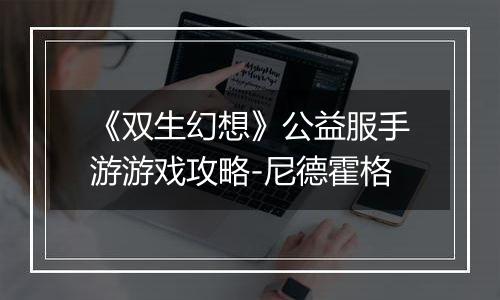 《双生幻想》公益服手游游戏攻略-尼德霍格