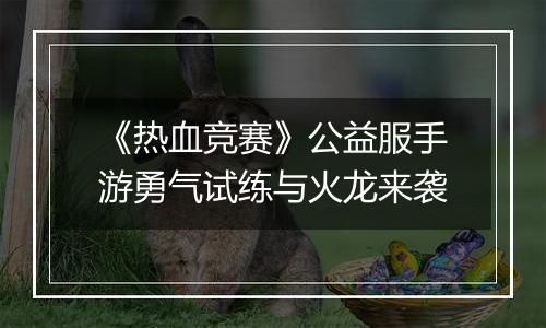 《热血竞赛》公益服手游勇气试练与火龙来袭