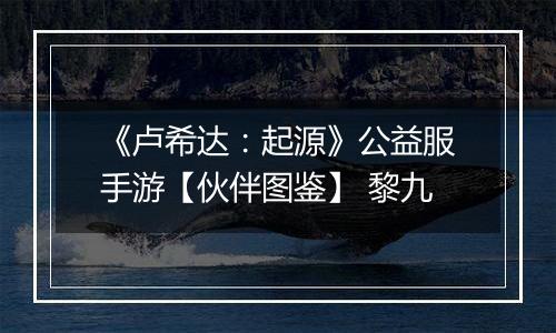 《卢希达：起源》公益服手游【伙伴图鉴】 黎九