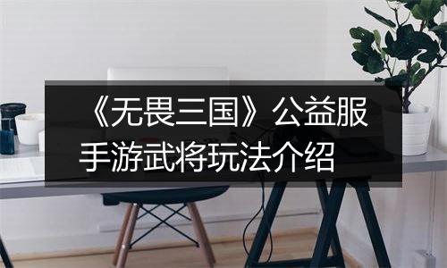 《无畏三国》公益服手游武将玩法介绍
