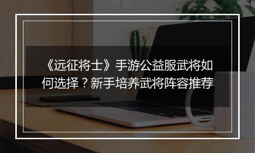 《远征将士》手游公益服武将如何选择？新手培养武将阵容推荐