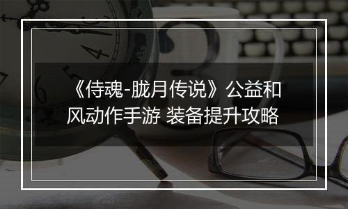 《侍魂-胧月传说》公益和风动作手游 装备提升攻略