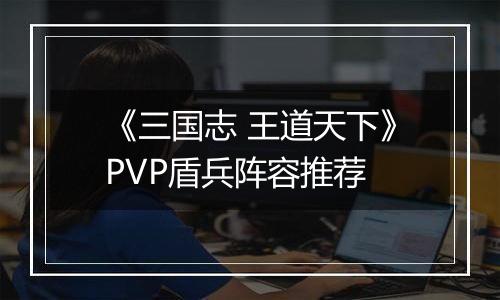 《三国志 王道天下》PVP盾兵阵容推荐
