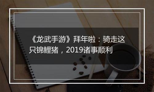 《龙武手游》拜年啦：骑走这只锦鲤猪，2019诸事顺利