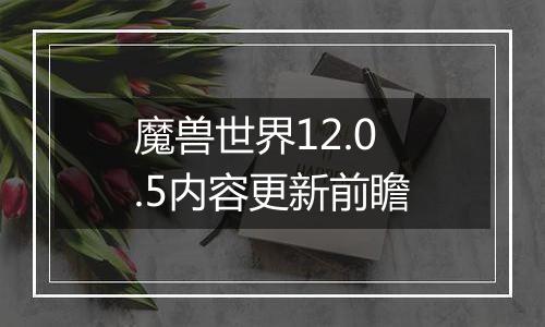 魔兽世界12.0.5内容更新前瞻