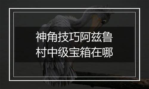 神角技巧阿兹鲁村中级宝箱在哪