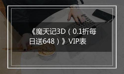 《魔天记3D（0.1折每日送648）》VIP表