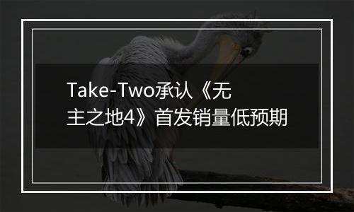 Take-Two承认《无主之地4》首发销量低预期