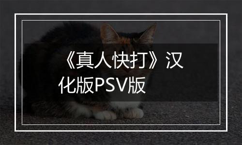 《真人快打》汉化版PSV版