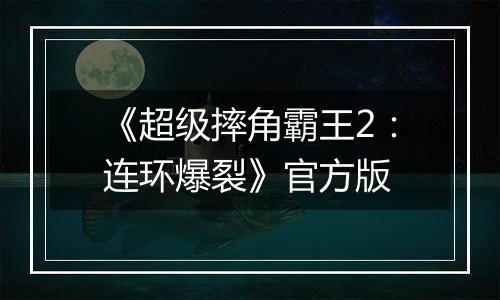 《超级摔角霸王2：连环爆裂》官方版
