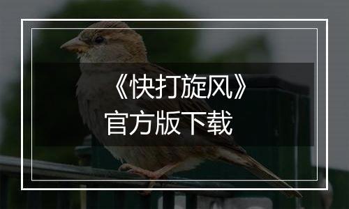 《快打旋风》官方版下载