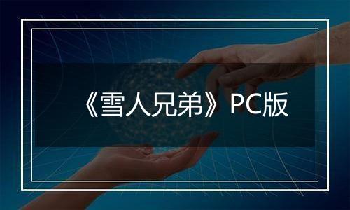 《雪人兄弟》PC版