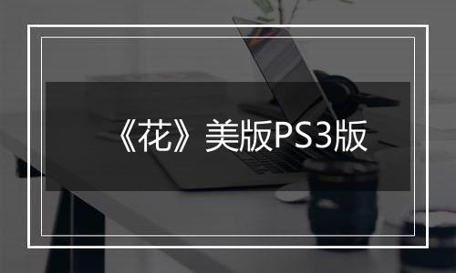 《花》美版PS3版